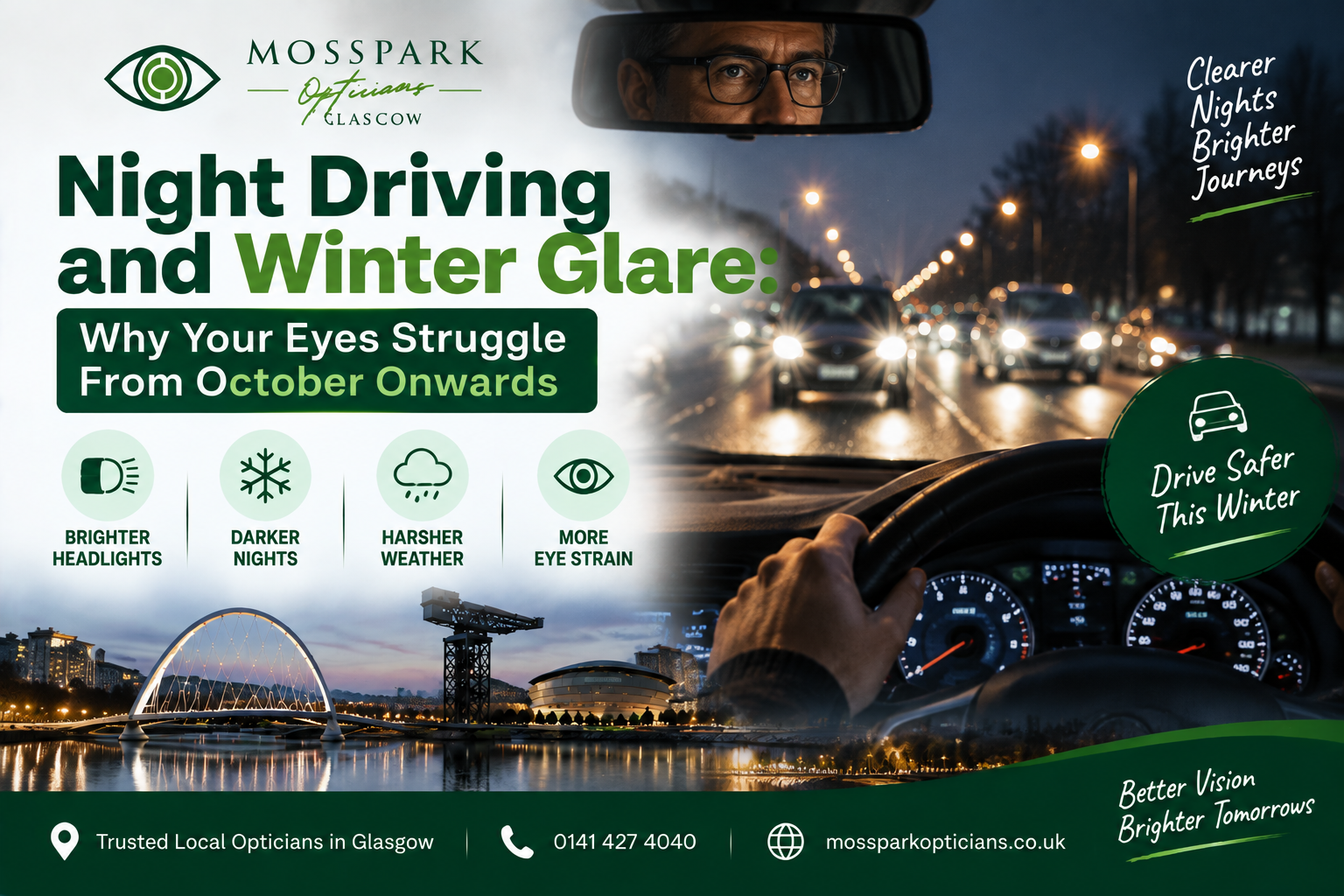 Night Driving and Winter Glare: Why Your Eyes Struggle From October Onwards