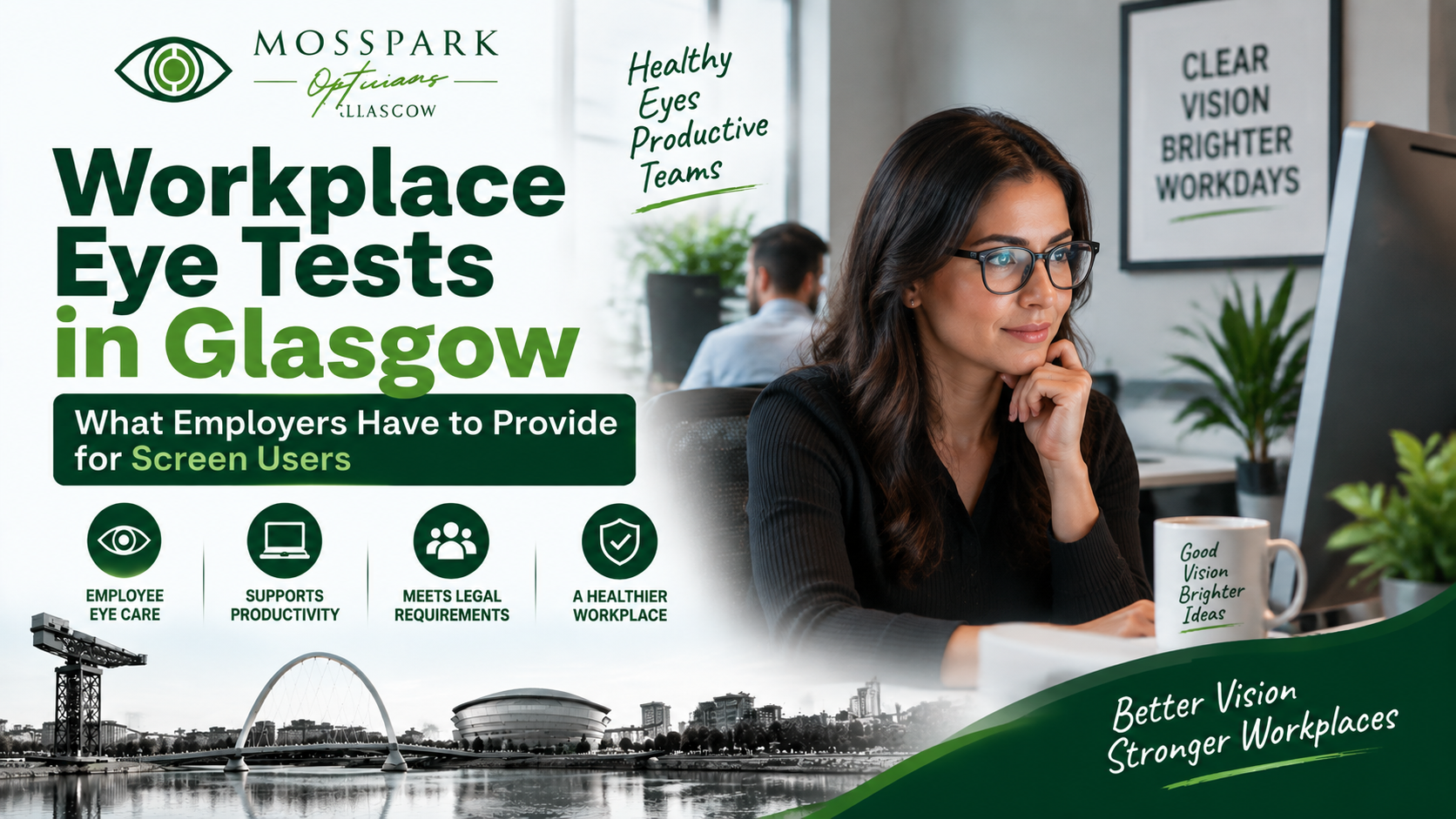 Workplace Eye Tests in Glasgow: What Employers Have to Provide for Screen Users